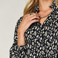 DOUBLE TAKE Full Size Leopard Long Sleeve Blouse at Bella Road