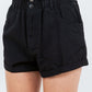 High Waist Paper Bag Shorts