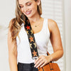 PU Leather Wide Strap Crossbody Bag - Red Strap