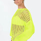 BELLA ROAD Openwork Boat Neck Long Sleeve Cover Up at Bella Road