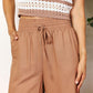 DOUBLE TAKE Drawstring Smocked Waist Wide Leg Pants at Bella Road