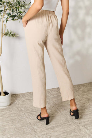 DOUBLE TAKE Pull-On Pants with Pockets at Bella Road