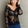 Be Kind Off The Shoulder Lace Top - Black