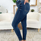 Judy Blue Classic Handsand Skinny Jeans with hand-sanded finish and flattering fit for a vintage look.