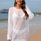 BELLA ROAD Backless Boat Neck Long Sleeve Cover Up at Bella Road