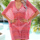 BELLA ROAD Slit Openwork V-Neck Cover Up at Bella Road