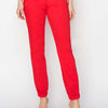 RISEN Full Size High Waisted Jogger Jeans - Scarlet