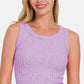 ZENANA Ribbed Cropped Tank at Bella Road