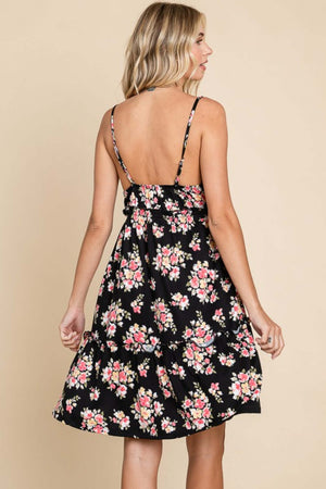 CULTURE CODE Full Size Floral Frill Cami Dress at Bella Road