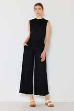 MARINA WEST SWIM Pleated Wide-Leg Pants with Side Pleat Detail at Bella Road