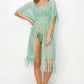 HYFVE Drawstring Waist Fringed Hem Cover Up at Bella Road