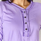 Exposed Seam Thumbhole Long Sleeve Top