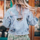 Distressed Drop Shoulder Denim Jacket