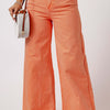 Wide Leg High Waist Jeans - Sherbet