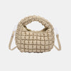 Bella Road Quilted Puffy Removable Strap Crossbody Bag - Khaki