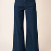 Mittoshop High Waist Wide Leg Jeans - Indigo