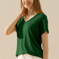 NINEXIS Full Size V-Neck Short Sleeve T-Shirt at Bella Road