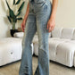 High Waist Flare Judy Blue Jeans in vintage style, featuring a flattering fit with a high waist and flare leg silhouette