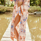 BELLA ROAD Floral Open Front Duster Cover Up at Bella Road