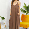 Beach Vibes Cami Maxi Dress in Mocha - Mocha