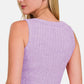 ZENANA Ribbed Cropped Tank at Bella Road