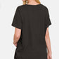 ZENANA Full Size V-Neck Short Sleeve T-Shirt at Bella Road