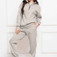 Half Zip Long Sleeve Sweatshirt and Pants Set