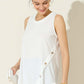 NINEXIS Round Neck Button Side Tank at Bella Road