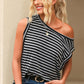 Striped Boat Neck Tank