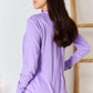 Exposed Seam Thumbhole Long Sleeve Top