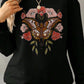 Bella Road Yellowstone Round Neck Long Sleeve Sweatshirt with butterfly and floral design, showcasing cozy style for cool weather.