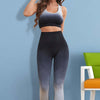 Gradient Sports Tank and Leggings Set - Black