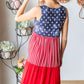 HEIMISH Full Size US Flag Theme Contrast Tank Dress at Bella Road