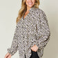 DOUBLE TAKE Full Size Leopard Long Sleeve Blouse at Bella Road