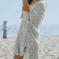 BELLA ROAD Openwork V-Neck Slit Cover Up at Bella Road