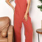 DOUBLE TAKE Wide Leg Overalls with Front Pockets at Bella Road