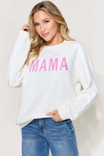 SIMPLY LOVE Full Size MAMA Long Sleeve Sweatshirt at Bella Road