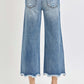 High Rise Cropped Flare Jeans - Back View of Trendy Denim from Risen Jeans