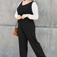 DOUBLE TAKE Full Size Sleeveless Straight Jumpsuit at Bella Road