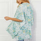 JUSTIN TAYLOR Fields of Poppy Floral Kimono in Green at Bella Road