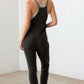 Waffle Knit Side Pocket Jumpsuit