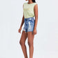 BAYEAS High Rise Bandless Denim Shorts at Bella Road