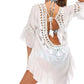 BELLA ROAD Backless Cutout Three-Quarter Sleeve Cover Up at Bella Road