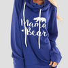 Bella Road Drawstring Letter Graphic Long Sleeve Hoodie - Royal Blue