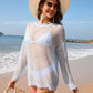 BELLA ROAD Openwork Dropped Shoulder Long Sleeve Cover-Up at Bella Road