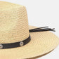 FAME Belt Strap Straw Hat at Bella Road