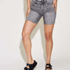 Judy Blue High Waist Washed Denim Shorts | Full Size - GREY