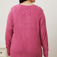 Ribbed Thumbhole Sleeve T-Shirt