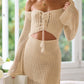 BELLA ROAD Cutout Lace-Up Long Sleeve Cover Up at Bella Road