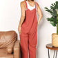 DOUBLE TAKE Wide Leg Overalls with Front Pockets at Bella Road